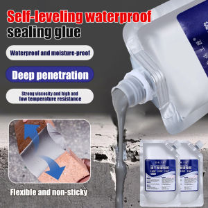 Cement Floor Crack Repair Agent Quick-drying High-strength Concrete Road Brick Wall Roof Pool Special Plugging King Sealant Waterproof Self-leveling Wall Crack Repair Caulking Glue 自流平防水补漏速干灌缝胶