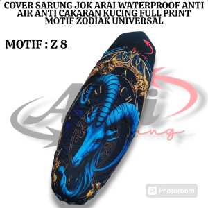 SARUNG JOK COVER JOK MOTOR ARAI 12 BINTANG ZODIAK FULL PRINT WATERPROOF ANTI AIR ANTI CAKARAN KUCING UKURAN XL JUMBO UNIVERSAL NMAX PCX LEXI AEROX VARIO 160 XMAX DLL IST99