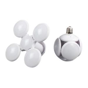 LED Folding Bulb 40W E27 Football UFO Bulb Lamp 360 Degrees Home Spotlight Light Super Bright High Power 5 Leaf