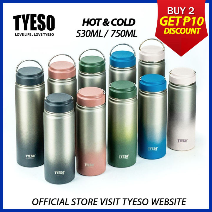 Tyeso Tumbler Water Bottle Hot and Cold Gradient Tumbler Flask ...