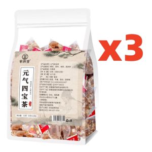 Vitality Four Treasure Tea a combination of astragalus dwarf lilyturf tuber American ginseng and codonopsis. It can enrich blood and boost qi enhance vitality and improve complexion.