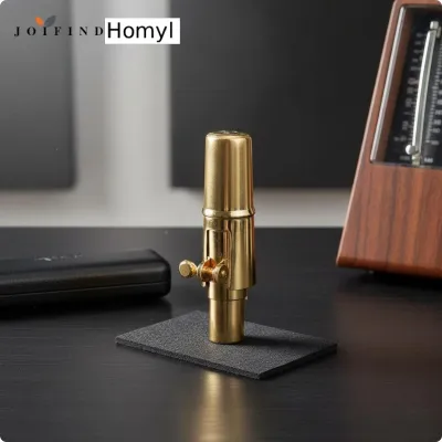 Homyl Easy to Play Alto Saxophone Metal Mouthpiece Stable Tone Alto Sax Mouthpiece Long-Lasting Wind Instrument Accessory Fast Reactivity for Beginners Practice Rehearsal