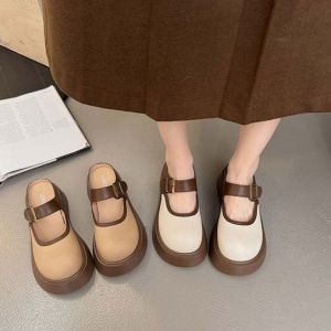 AZDH พีวีซี รองเท้าแตะผู้หญิง ป้องกันการลื่นไถล แมรี่ เจน รองเท้าแตะปิดนิ้วเท้า หวาน รองเท้าพื้นนุ่ม รองเท้าแตะสไลด์ สาวๆ