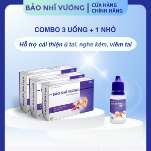 Bảo Nhĩ vương - 3 uống + 1 nhỏ Hỗ trợ cải thiện ù tai suy giảm thính lực tức thì