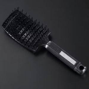 หวีผมตรง แปรงหวีผมลอน แปรงหวีผม หวีตกแต่งทรงผม หวีพลาสติก  สําหรับผู้หญิง หวีจัดแต่งทรงผม ลดผมขาดหลุดร่วงตามหนังศรีษะ