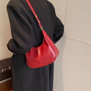 IELGY Niche Simple Fashion One-Shoulder Messenger Bag High-End Western-Style Ladies Dumpling Bag