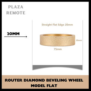 Mata Pinggul Router Diamond Wheel model Flat 5 10 15 20MM Gerinda