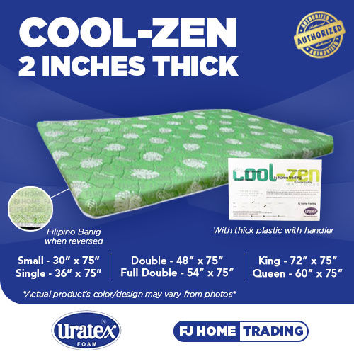 ORIGINAL URATEX COOL ZEN MATTRESS BANIG 2 InchesX75 ALL SIZES ( 2x30x75