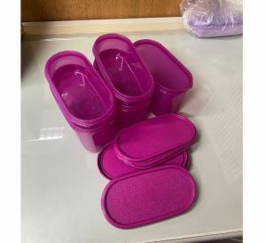 Tupperware Set - Long Round Box 11110594 #Food #Storage #Lunchbox