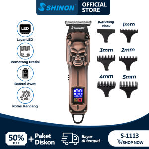 SHINON S-1113 Trimmer Alat Cukur Alat Pangkas Pemotong Rambut Mesin Cukur Gunting Rambut Hair Clipper Beard Trimmer