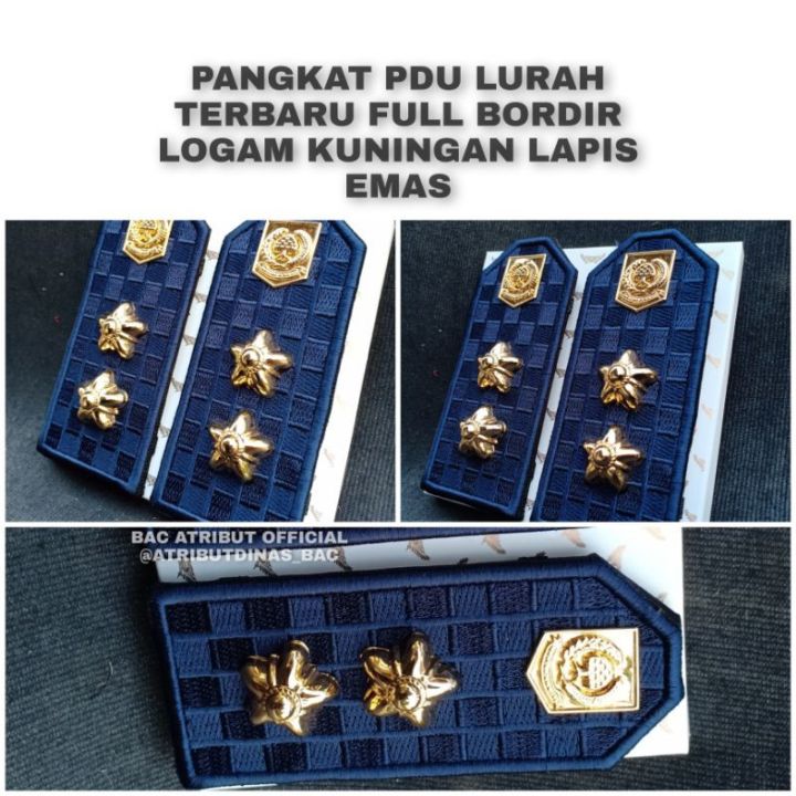 PANGKAT PDUK PDUB LURAH TERBARU LATAR BORDIR TIMBUL