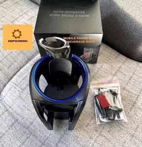 KW SHOP Car Water Bottle Holder Interior Grip and Phone Holder