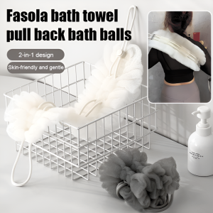 Bath Towel Bubble Scrub Back Pull Back Bath Ball Exfoliating Shower Towel Scrubbing Towel Bath Products Massage Ball Back Scrubber