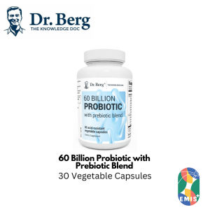 [Dr Berg] 60 Billion Probiotic with Prebiotic Blend - 30 Vegetable Capsules