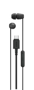Sony IER-EX15C USB-C Plug Wired in-Ear Headphones for iPhone and Android Phones with Built-in Multi-Function Button Volume and Mic Control Supports USB Audio Class 1.0 Devices Black