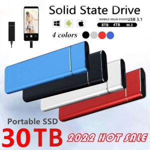 Portable 18TB 20TB 22TB 24TB 26TB 28TB 30TB External Hard Drive Slim External Hard Drive Computer Backup Small Disk USB 3.1/Type-C for PC Mac Desktop Laptop