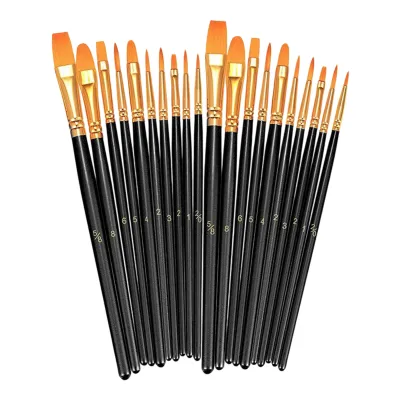 Face Paint Brush Set for Kids Adults Nylon Hair Watercolor Acrylic Oil Painting Brushes Body Canvas Art Supplies Kit Durable Artist Tools for Creative Face Body Art