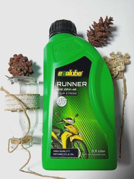 MURAH Oli Mesin Motor EVALUBE 4T Runner 20W-40 800ml | Lazada Indonesia