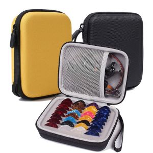 ATON MUSIC Waterproof Guitar Pick Holder Large Capacity Organizer Pouch Pick Case Box Multifunctional Pick Slot Pick Storage Box Capo Tuner
