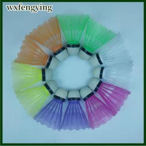 wxfengying 12ชิ้นแบดมินตันลูกบอลที่มีสีสันแบบพกพาอุปกรณ์ลูกเหล็กคุณภาพสูง