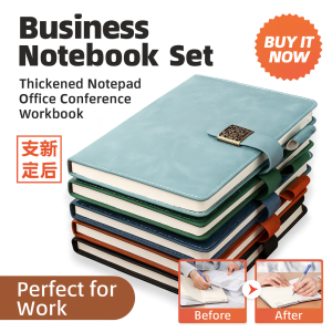 A5 Notebook Business Workbook Set Office Conference Organizer Business Workbook Thickened Notebook Simple and Thick