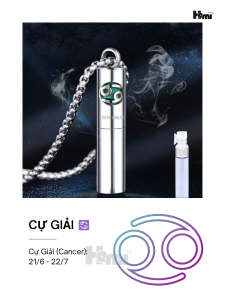 Dây chuyền nước hoa 12 cung hoàng đạo - Vòng cổ lưu hương thơm