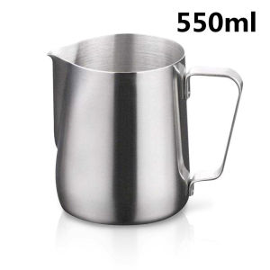 Yo-Fun 350/550/900ML Stainless Steel Milk Frother Pitcher Milk Boiler Cup Jug Creamer Milk Frother Steamer Cup Without Scale Foam Making Accessories Suitable for Barista Espresso Machines