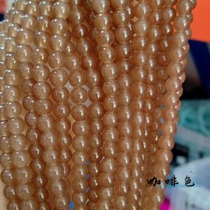 DIY - Hạt đá nhân tạo nhiều màu sắc có lỗ (6mm) tự làm bằng hạt cườm phụ kiện trang sức bán sỉ