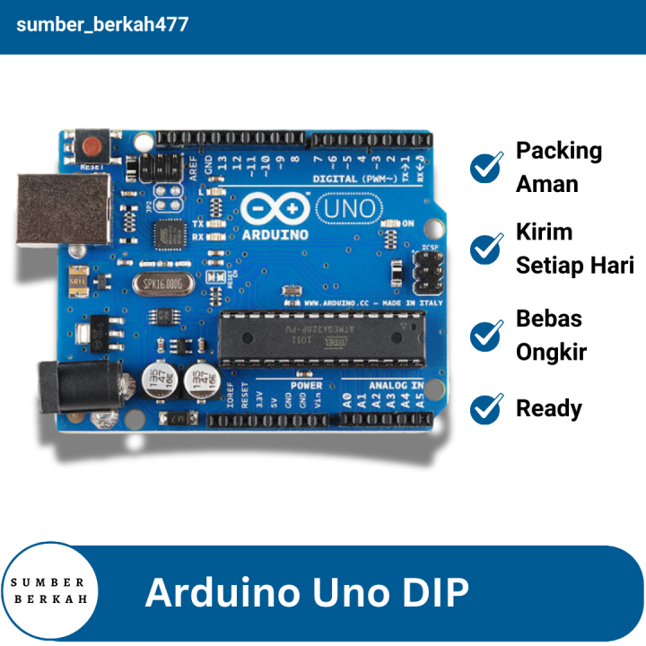 Arduino Uno DIP R3 CH340 | Lazada Indonesia