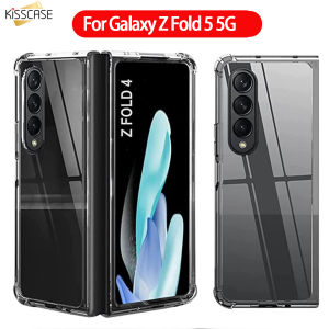 KISSCASE For Samsung Z Fold5 5G Case Galaxy Zfold5 Gel Case Galaxy Z Fold5 Fold4 Fold3 Fold2 Clear Case Phone Case Clear TPU Bumper Phone Case Samsung Galaxy Z Fold 5 5G Cover