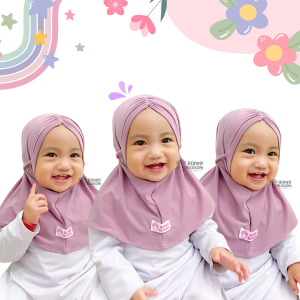HoneyBlossom - Hijab Anak 0-6 tahun / Jilbab Anak Perempuan / Jilbab Bayi Newborn Aurora