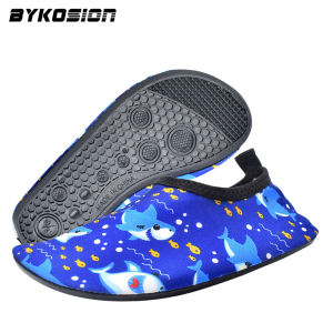 BYKOSION Kids Barefoot Slip On Aqua Shoes Summer Swim Shoes Children Beach Water Shoes Quick Dry