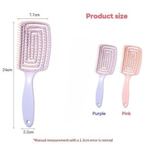 Air Cushion Anti Tangle Hair Brush Curly Hair Detangler Massage Comb For Scalp Care Styling