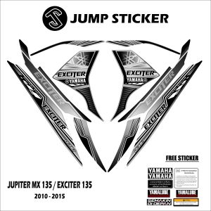 Stiker striping jupiter mx new 135 grafis variasi 036