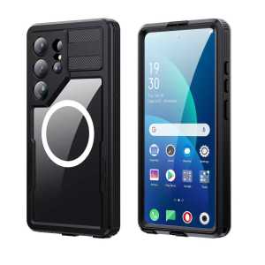 For Samsung S26 S25 Plus S24 Ultra IP68 Waterproof PC+PET 360 Full Case Screen Protect Diving Surfing Shock Dust proof