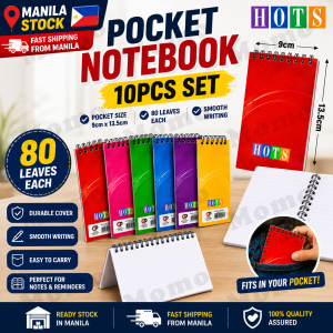 MOMO HOTS Office Notebook 10PCS Memo Pad Pocket Notebook Meeting Notes Client Records Daily Planner Writing Notebook Office Supplies 80 Leaves