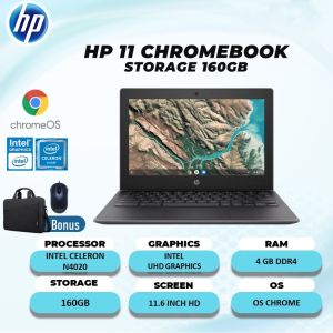 LAPTOP CHROMEBOOK HP 11 RAM 4GB 160GB-32GB Chrome OS 116 NEW BARU ORIGINAL GARANSI RESMI 1THN 2 jutaan baru bisa untuk pelajar anak sekolah DLL 2023