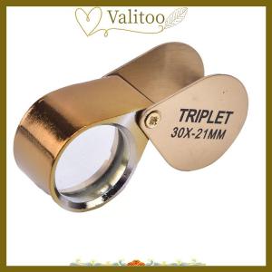 [Valitoo] 30x30x21mm Magnifier jewelers vàng mắt Công cụ đồ trang sức gấp kính lúp