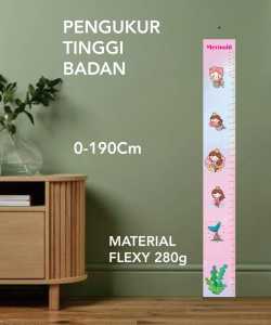 Poster Banner  Pengukur Tinggi Badan Anak Bisa Custom Nama & COD (Dewasa)