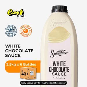 Easy Signature Premium White Chocolate Sauce 13.2kg Wholesale- Premium Thick Topping for Coffee[On Hand/Fast Ship]