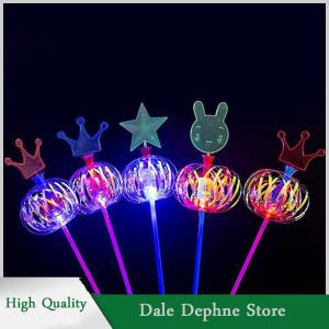 [Dale Dephne] Halloween cầu vồng Magic Stick Wand LED bong bóng đầy màu sắc sáng đồ chơi nhấp nháy Cây Đũa phép dính đồ chơi trẻ em Đồ chơi năm mới Xmas Đảng ủng hộ
