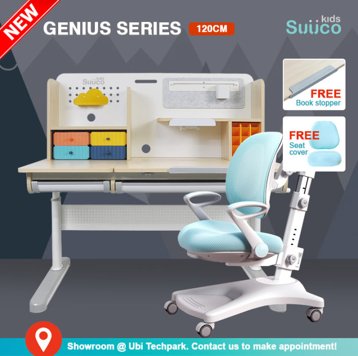 Suucokids Genius Series Combo Height Adjustable Study Table and Chair