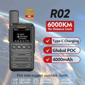 OKARADIO R02 Global POC Radio 4G Network Walkie Talkie 5000KM Long Range Intercom Nationwide All Day Long Standby Two Way Radio