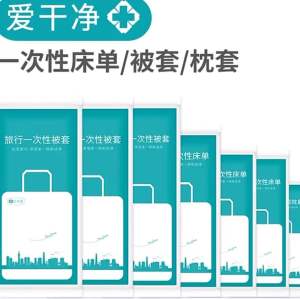 Set Of Disposable Pillow bedsheet & Quilt cover