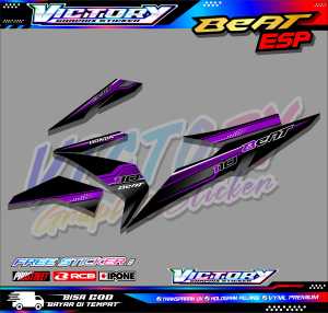 STRIPING VARIASI HONDA BEAT ESP 110 / STIKER LIST MOTOR HONDA BEAT ESP 110