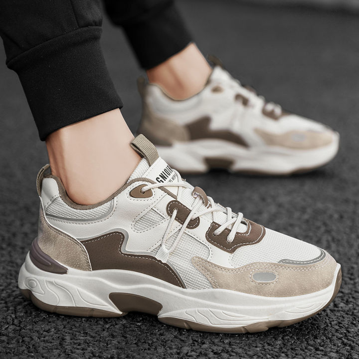 Mens Shoes Chunky Sneakers Beige Buy Ecco Men Chunky Sneaker Lace