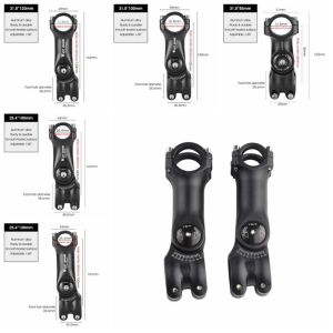 MEEU Raiser Bike Stem Mtb Power Aluminum Alloy Handlebar Extension Bicycle Handlebar Stem Bicycle Parts 31.8/25.4 Handlebar Extension Adapter Folding Bike
