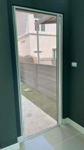 มุ้งจีบ 83x200 มุ้งพับจีบ ติดตั้งเองได้