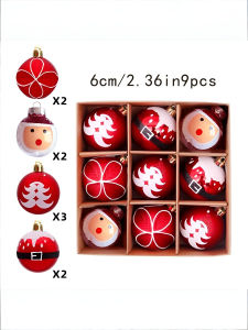 Personalized Plated Plastic Ball Decorations for Christmas Tree