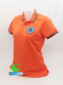 💥ราคาพิเศษ สินค้าใหม่💥เสื้อโปโลผ้าCoolTech สีส้ม สีน้ำเงิน อสม. (ชาย/หญิง) ใส่แล้วเย็นมาก!!!
